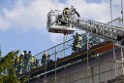 Dachstuhlbrand Koeln Poll Geislarerstr P517